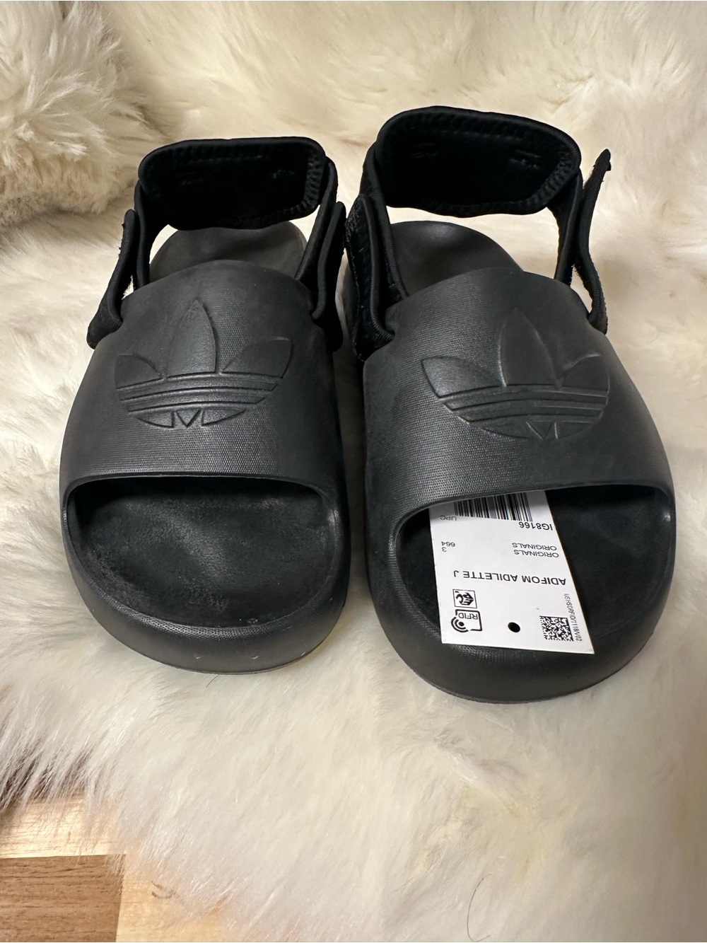 Adidas Originals Adifom Adilette sandals kids size 3 big kids